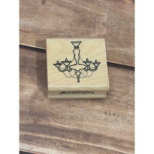 A MUSE 7-41018 CHANDELIER WOOD MOUNTED RUBBER STAMP